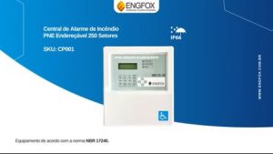 Central De Alarme Endereçável SMAY 125-250 Engfox | Sistema De Incêndio